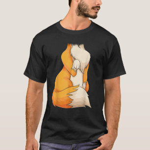 T-shirt Cool sans tête Fox Halloween Costume drôle Lazy do