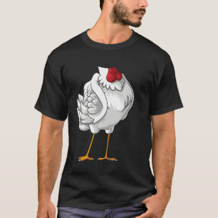 T-shirt Cool sans tête poulet Halloween Costume drôle Lazy