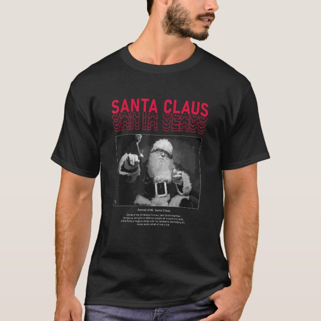 T-shirt Cool Santa Claus Moderne Noël Design esthétique (Devant)