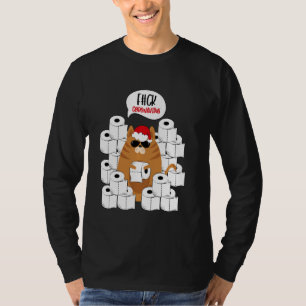 T-shirt Cool Sarcastique Chat En Père Noël S Casquette Ave