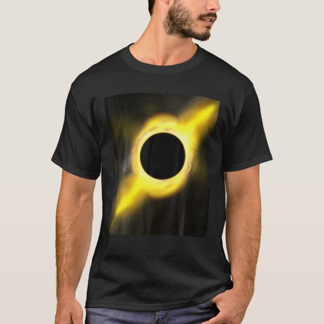 T-shirt Cool Science Geek T Black Hole (Devant)