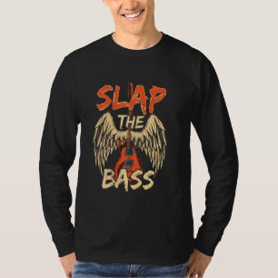 T-shirt Cool Sclap La Basse Guitare Avec Ailes Sclapping E