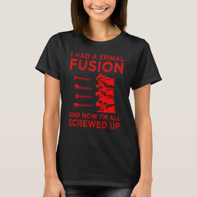 T-shirt Cool Scoliosis Spinal Fusion Cadeau Retour Chirurg (Devant)