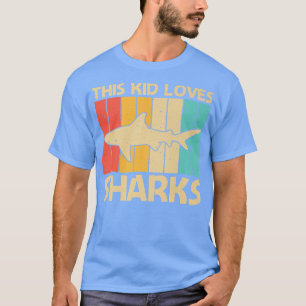 T-shirt Cool Shark Design pour enfants garçons Requin Ocea
