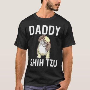 T-shirt Cool Shih Tzu Art Pour Hommes Père Puppy Pet Chien