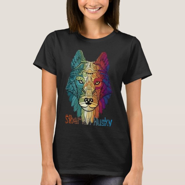 T-shirt Cool Siberian Husky (Devant)