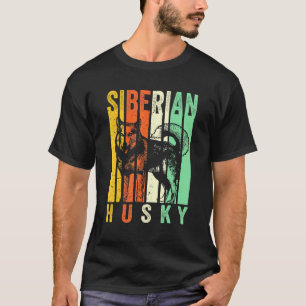 T-shirt Cool sibérien rétro Husky unique Huskies Chien Pet