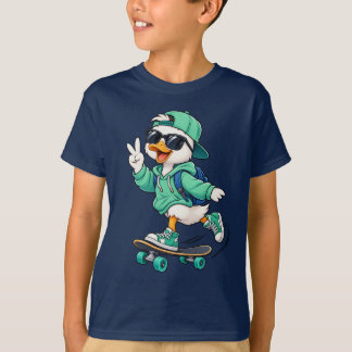 T-shirt Cool Skater Duck – Anima de mode Streetwea