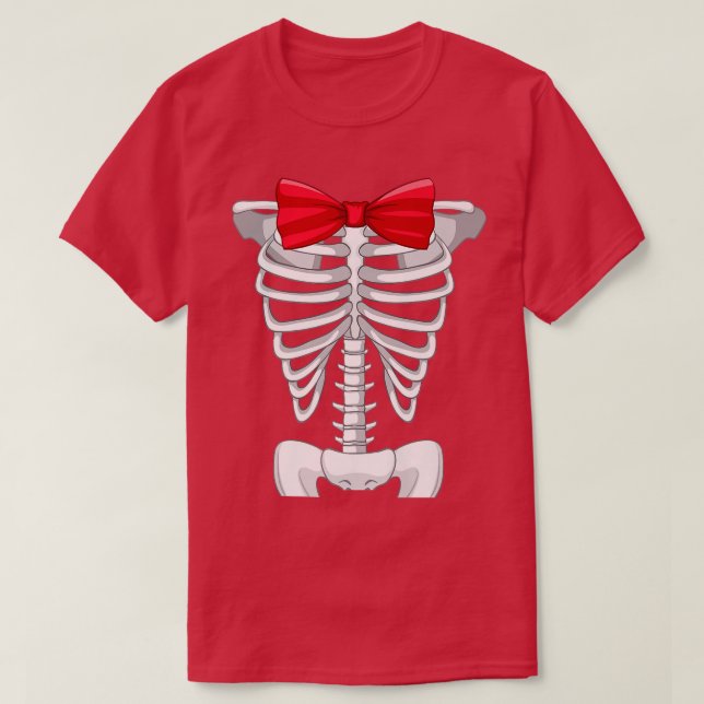 T-shirt Cool Skeleton Rib Cage XRay Costume Halloween Garç (Design devant)