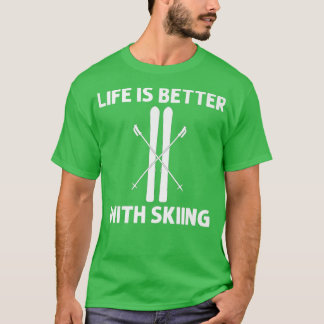 T-shirt Cool Ski Pour Hommes Femmes Ski Ski Skier Snowboar