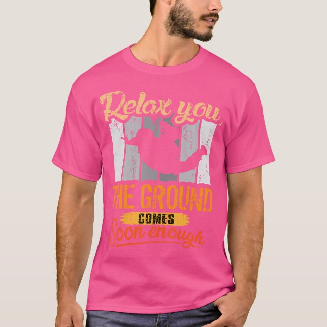 T-shirt Cool Skydiver Avec Parachute (Devant)