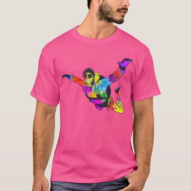 T-shirt Cool Skydiving Art Pour Plongée Ciel Skydive Intér (Devant)