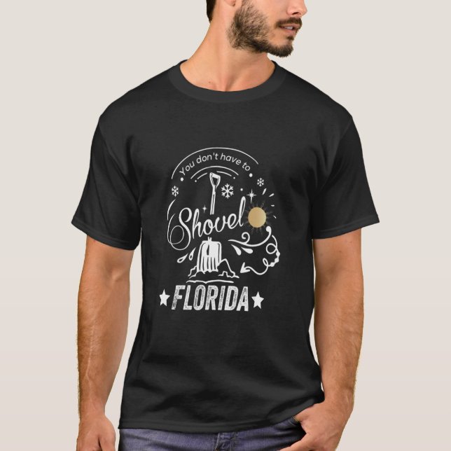 T-shirt Cool Snow Bird Beach Citation Floride Vacances (Devant)