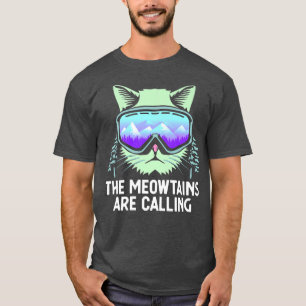 T-shirt Cool Snowboard For Men Women Kids Ski Lover Mounta