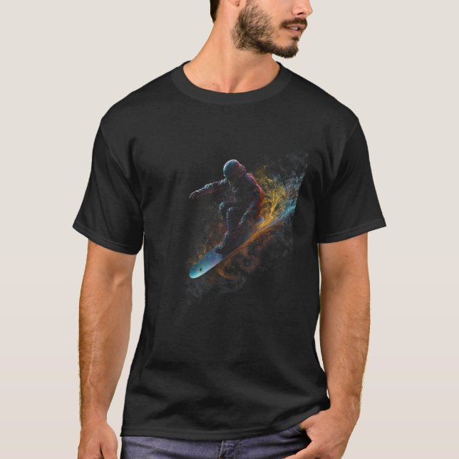 T-shirt Cool Snowboard  Freestyle Snowboarding Snowboarder (Devant)