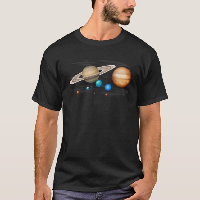 T-shirt Cool Solar System for Men Women Kids (Devant)