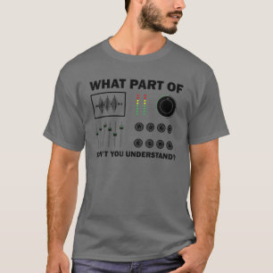 T-shirt Cool Sound Engineer Art For Men DJ Mixing De