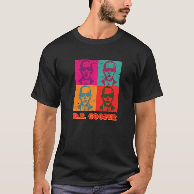 T-shirt Cool Sous Le Nom De Db Cooper Pop 1971 Rétro Skyja (Devant)
