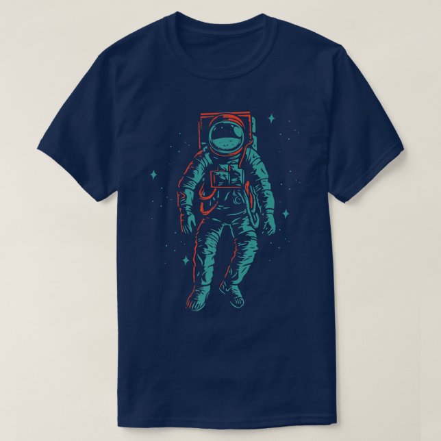 T-shirt Cool space eplorer shuttle astronaut earth  (Design devant)