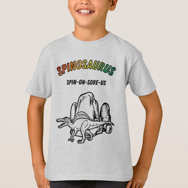 T-shirt cool Spinosaurus Dinosaur (Devant)