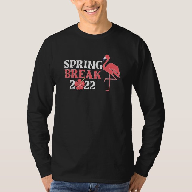 T-shirt Cool Spring Break 2022 Florida Flamant rose Famill (Devant)
