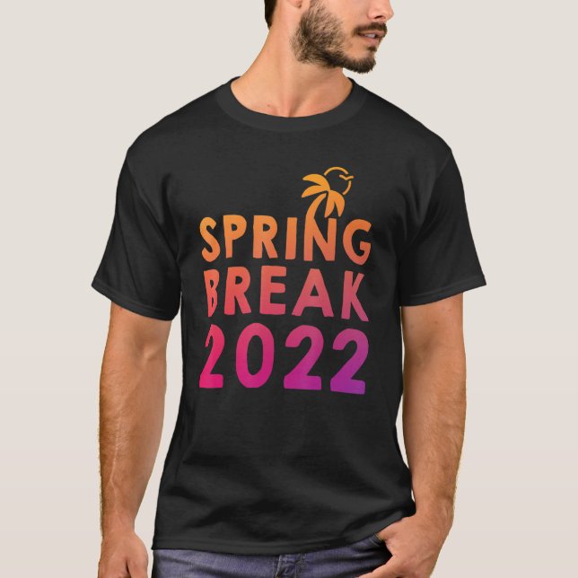 T-shirt Cool Spring Break 2022 Sunset Family Correspondanc (Devant)