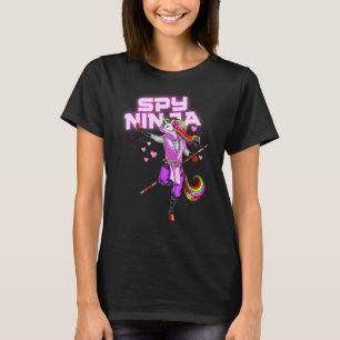 T-shirt Cool Spy Gaming Ninjas Gamer Unicorn Ninja Boy Gir