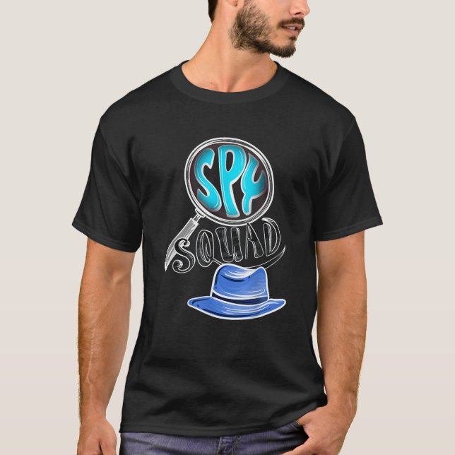 T-shirt Cool Spy Squad Enfants Funny Secret Agent Group En (Devant)