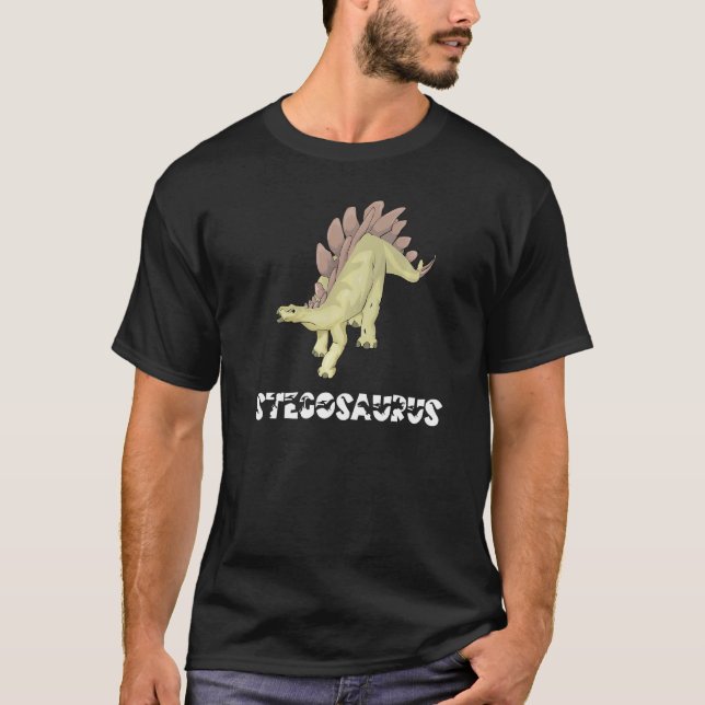 T-shirt Cool Stegosaurus Dinosaur Dino Saurus Herbe Reptil (Devant)