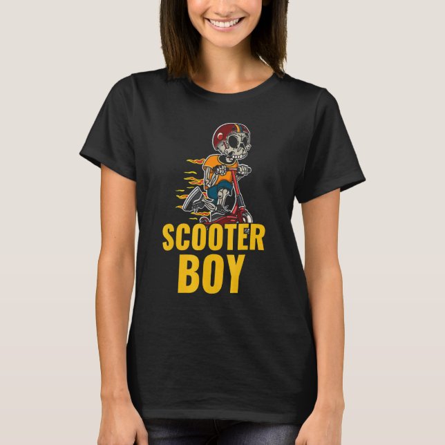 T-shirt Cool Stunt Trick Scooter Garçon (Devant)