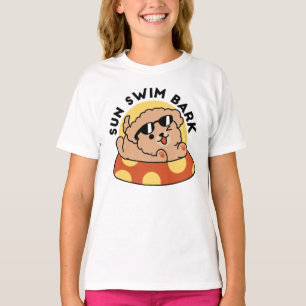 T-shirt Cool Summer Chien Flottant - Jolie Puppy Pool Part