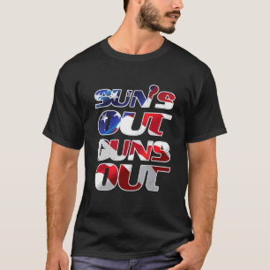 T-shirt Cool Suns Out Guns Gym Fitness Exercice Amérique