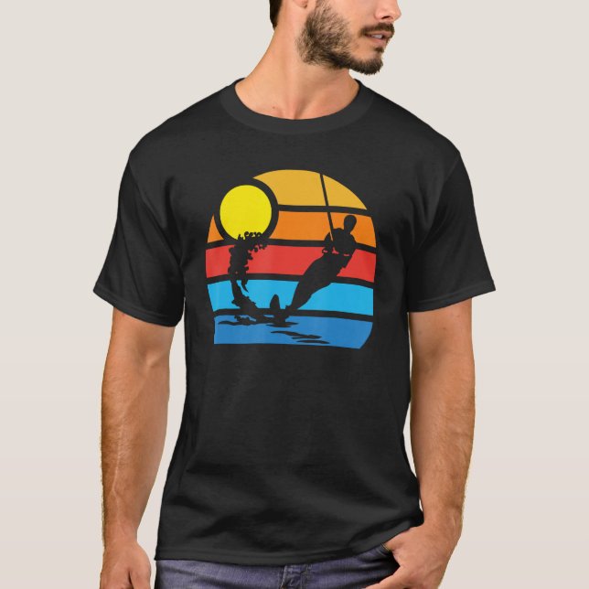 T-shirt Cool Surface Water Skiing Sport  Skier Men And Wom (Devant)