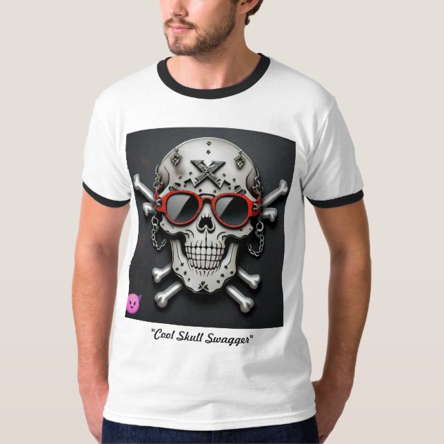 T-shirt "Cool Swagger crâne" (Devant)