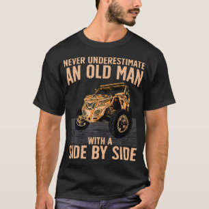 T-shirt Cool Sxs Pour Grand-Père Hommes Papa Hors Route Ut
