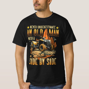 T-shirt Cool SXS Pour Grand-Père Hommes Papa Hors VTT UTV