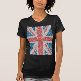 T-shirt Cool tendance Royaume-Uni Union Jack drapeau fauss