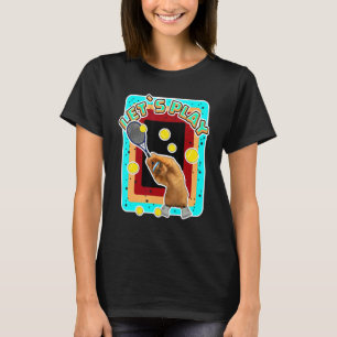 T-shirt Cool Tennis Chat Portant Des Lunettes De Soleil Te