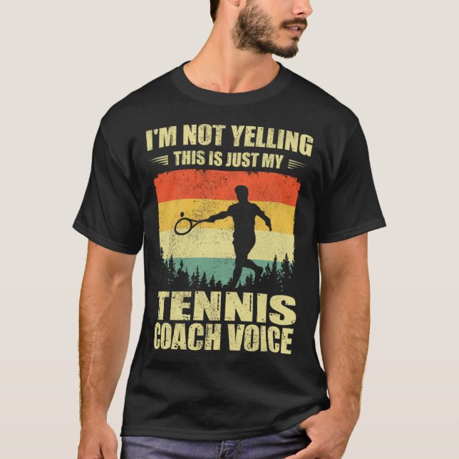 T-shirt Cool Tennis Coach For Men Women Team Tennis Player (Devant)