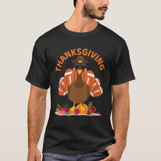 T-shirt Cool Thanksgiving Football For Gobble Turkey Playe