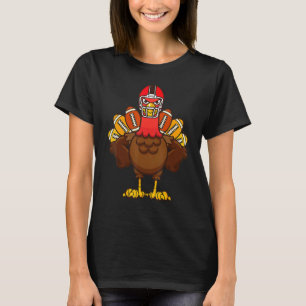 T-shirt Cool Thanksgiving Football Joueur Gobble Turquie