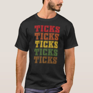 T-shirt Cool Tick Letter Amour Parasites Et Ticks