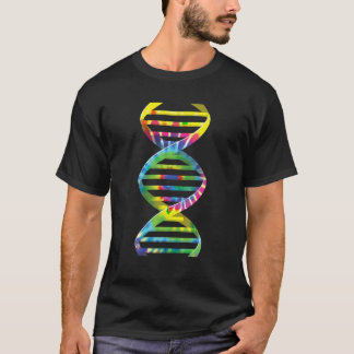 T-shirt Cool Tie Dye ADN Helix Funny Genetics Recherche Lo