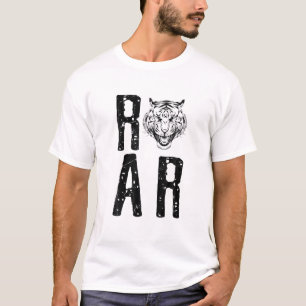 T-shirt Cool Tigre Roar Roaring Tiger Amoureux des animaux