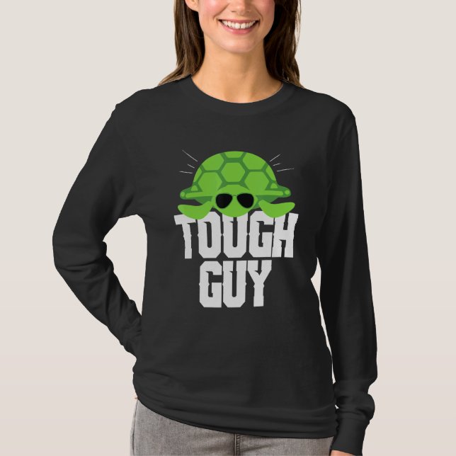 T-shirt Cool Tough Guy Tortue Lunettes de soleil Tortues N (Devant)