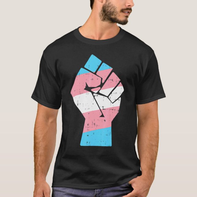 T-shirt Cool Transgenre Droits de la première fierté Lgbt  (Devant)