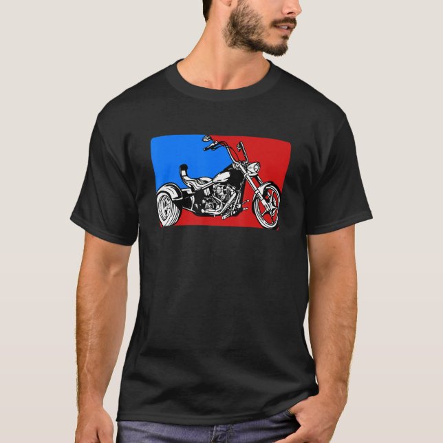 T-shirt Cool Trike Motorcycle Appareils Triker Biker (Devant)