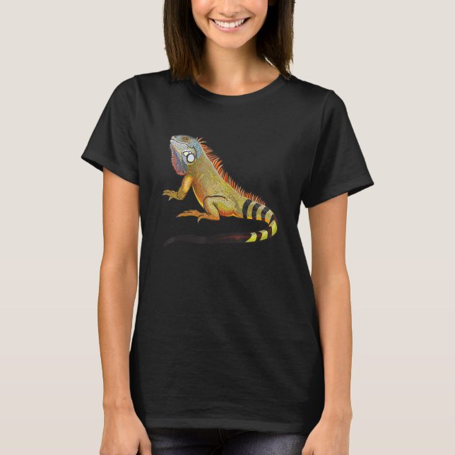 T-shirt Cool Tropical Iguana Lizard, Cadeau pour animaux (Devant)