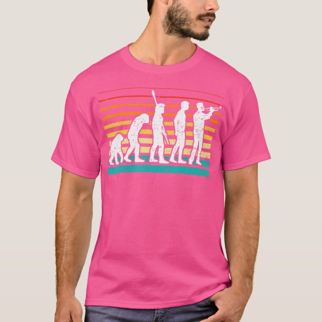 T-shirt Cool Trumpeter Player Trumpeter Evolution (Devant)