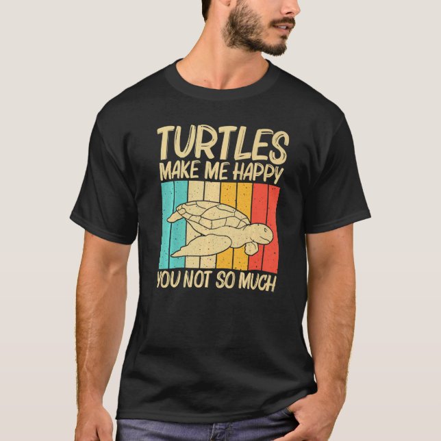 T-shirt Cool Turtle For Men Women Sea Turtle Aquatic Anima (Devant)